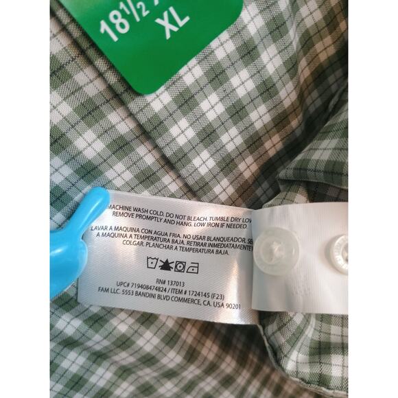 Banana Republic Shirt Mens XL Green Check Casual Office Career Preppy Button Up - Picture 5 of 8